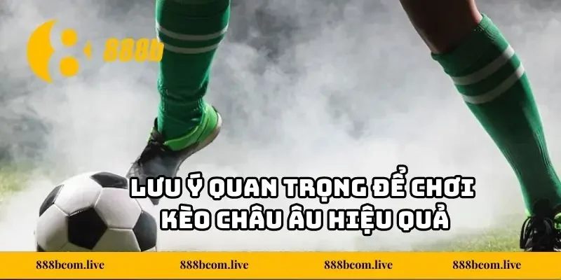 Lưu ý quan trọng để chơi kèo Châu Âu hiệu quả
